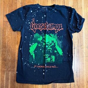 Goosebumps Black Graphic T-Shirt